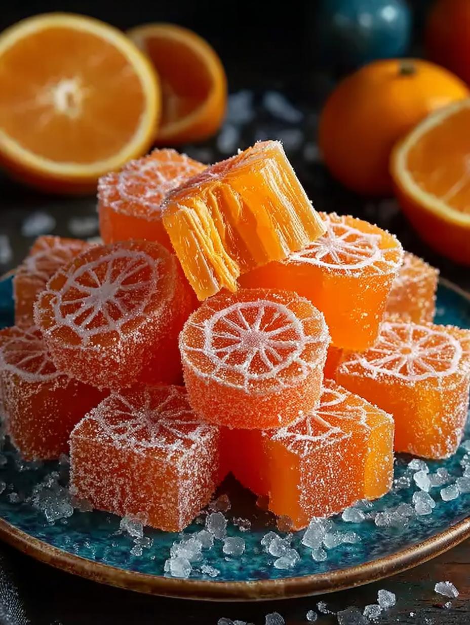 Classic Homemade Orange Candy: A Citrus Delight - Orange Candy - main visual representation