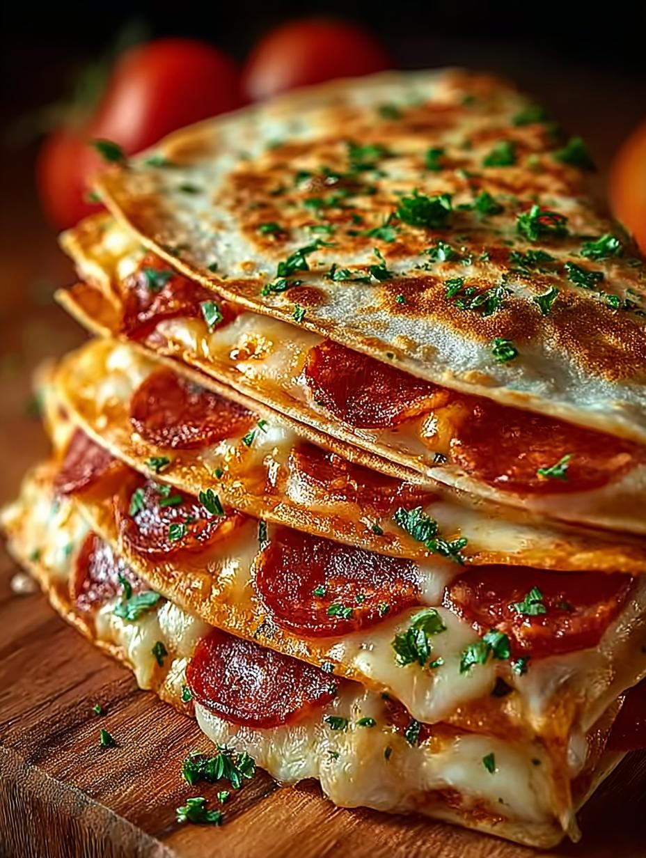 Pizza Quesadillas with Pepperoni: 5 Cheesy Delights - Pizza Quesadillas with Pepperoni - main visual representation