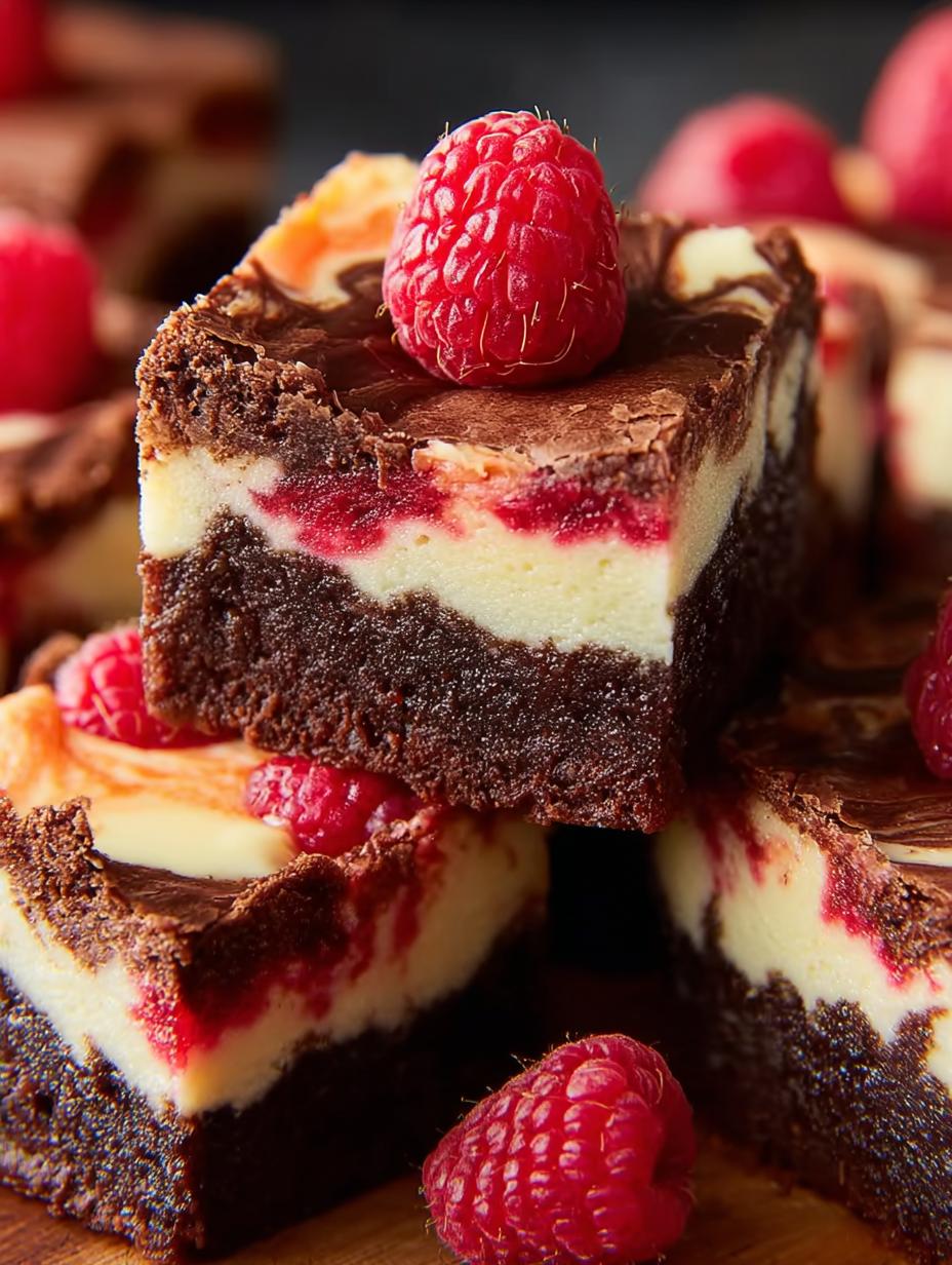 Raspberry Cheesecake Brownies