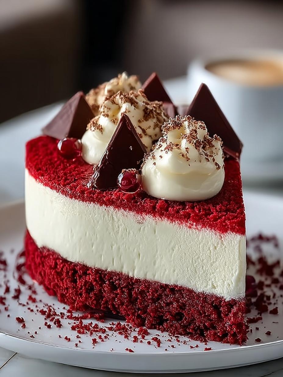 Decadent Red Velvet Cheesecake: 12 Irresistible Layers - Red Velvet Cheesecake - additional detail