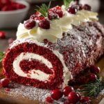 Red Velvet Yule Log