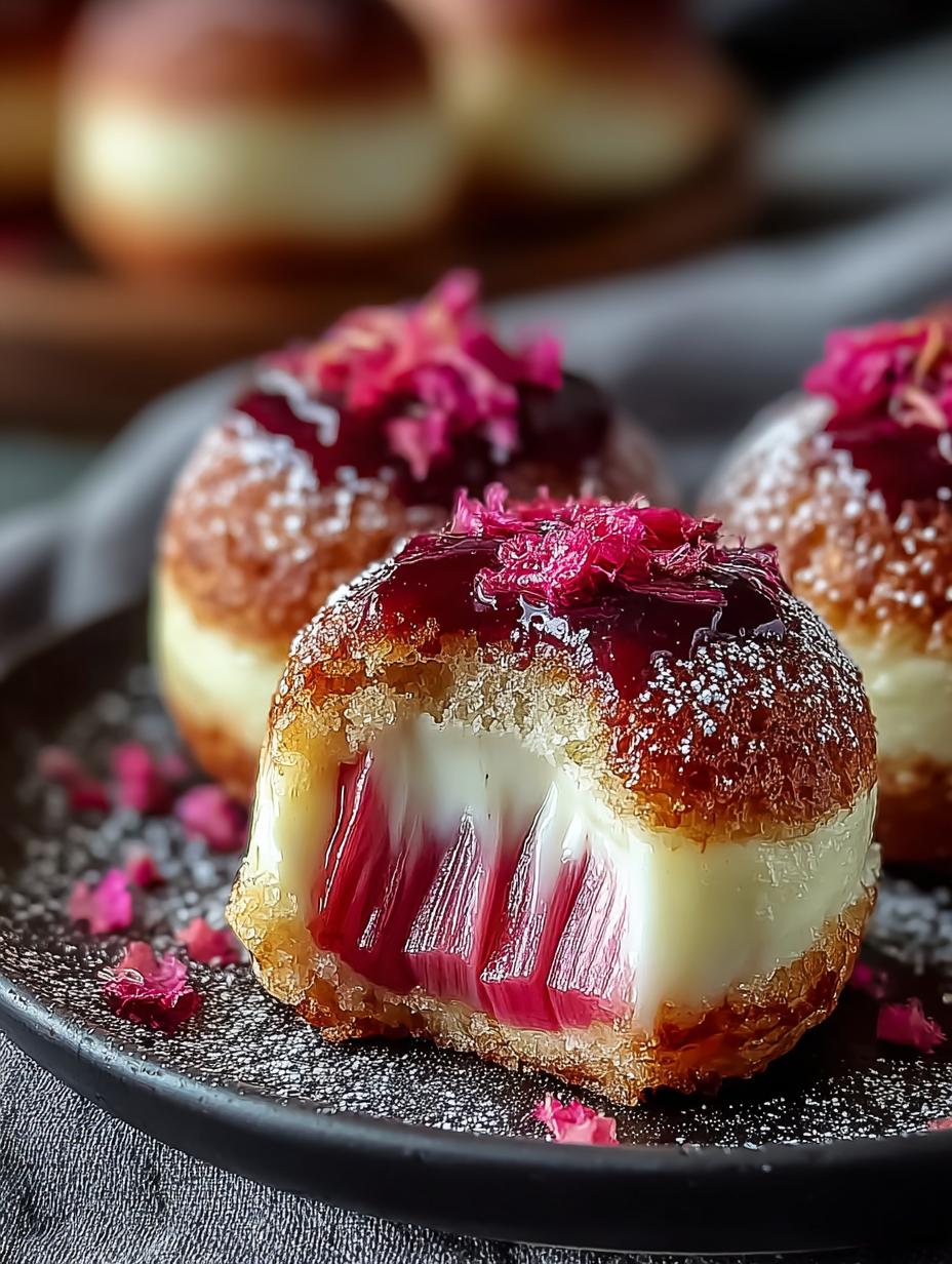 Rhubarb Cheesecake Bombs: 12 Delightful Treats to Enjoy - Rhubarb Cheesecake Bombs - main visual representation