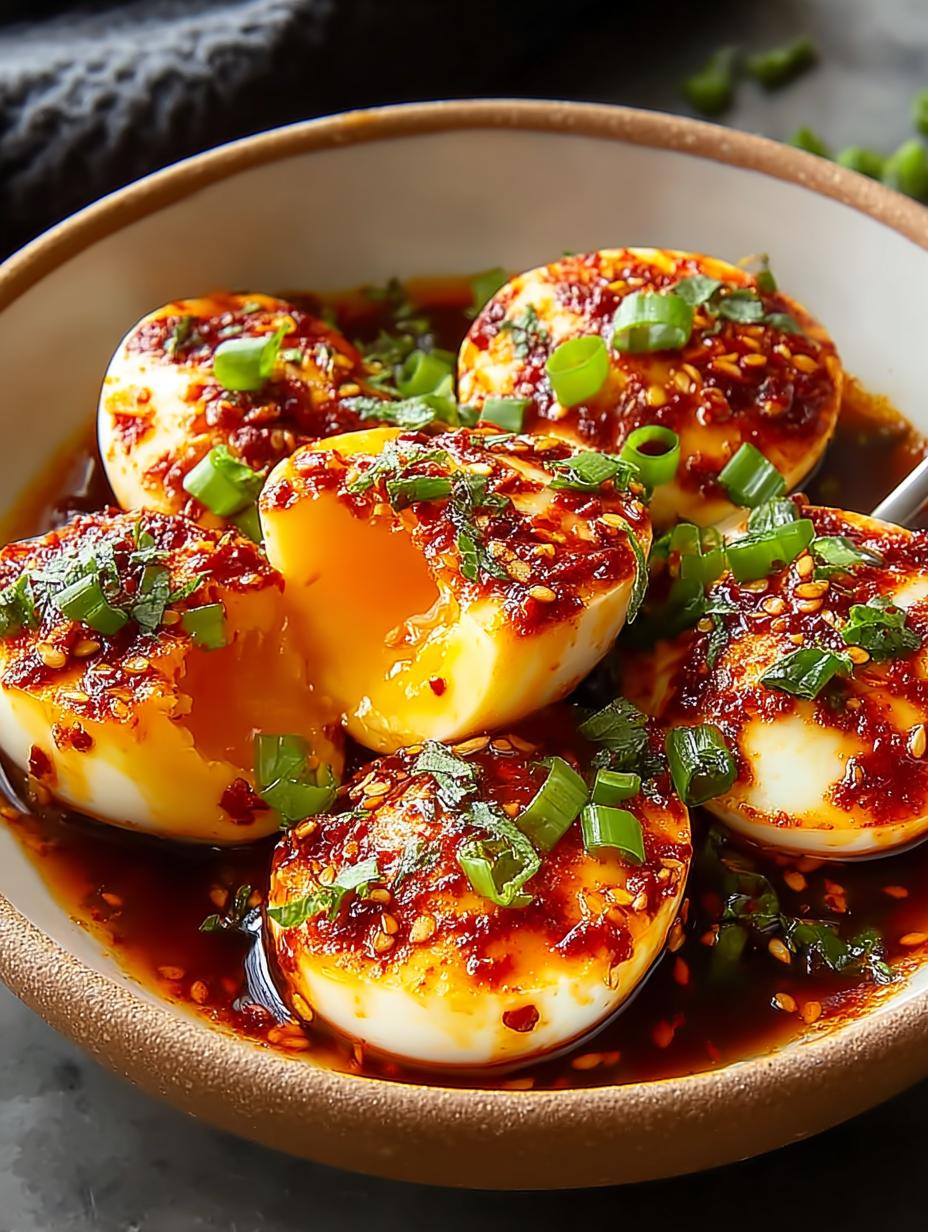 Delicious Spicy Gochujang Eggs for a Bold Breakfast - Spicy Gochujang Eggs - additional detail