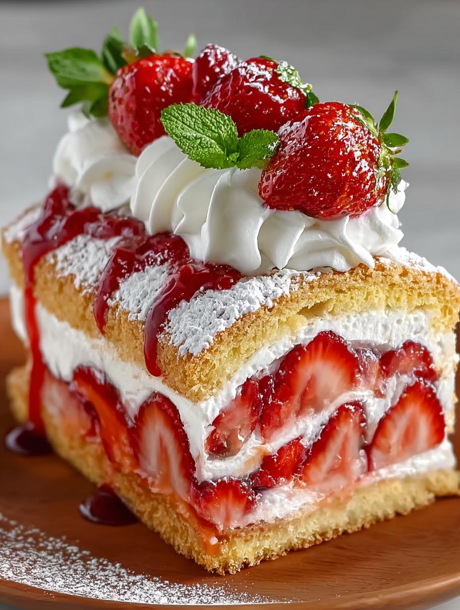 Homemade Strawberry Shortcake Cheesecake Delight - Strawberry Shortcake Cheesecake - main visual representation