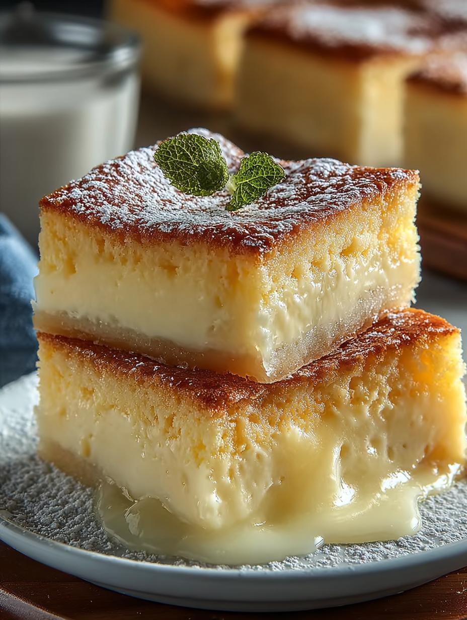 Vanilla Magic Custard Cake: 8 Delicious Layers Await - Vanilla Magic Custard Cake - additional detail