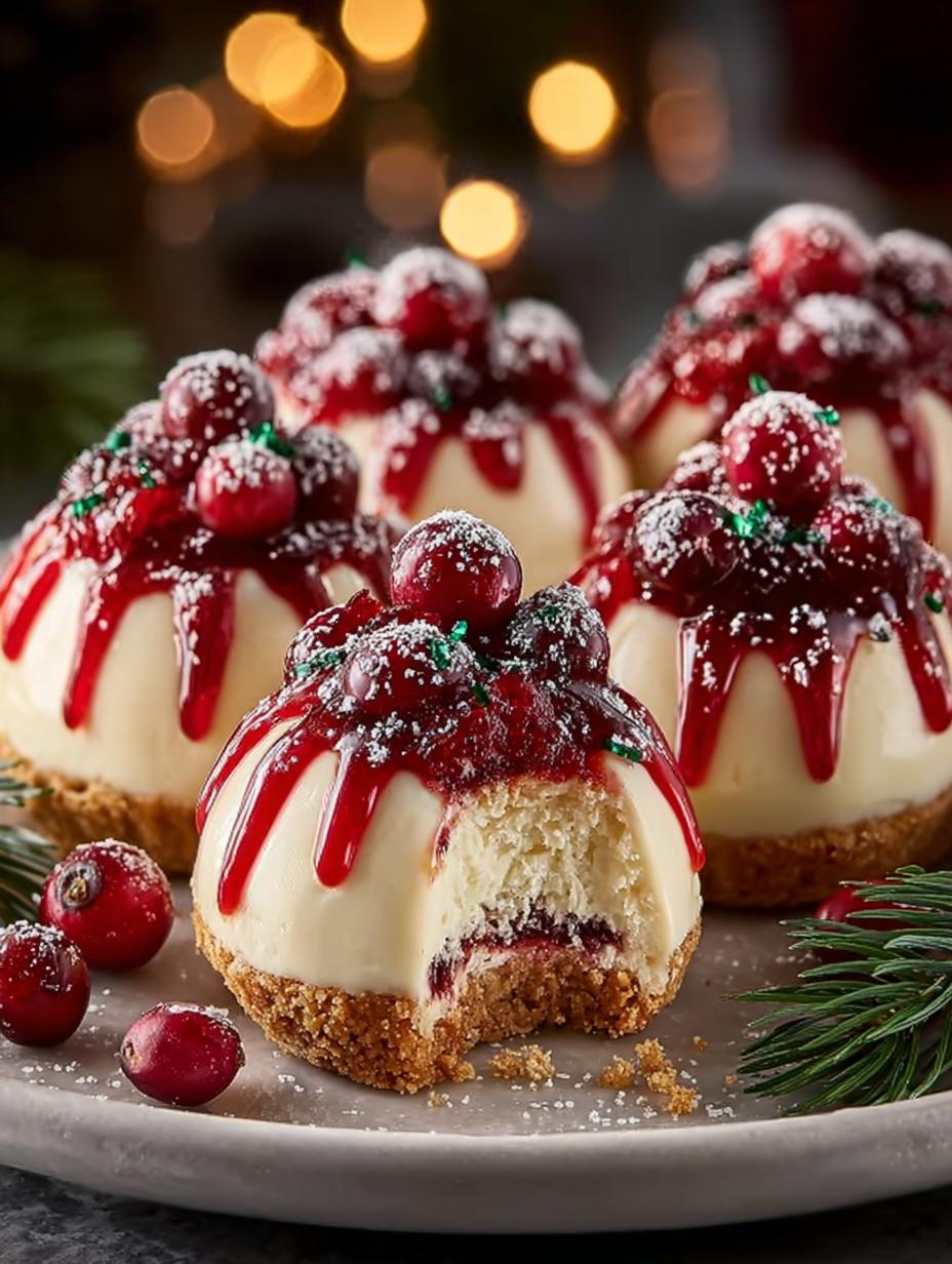 Bake Christmas Cheesecake Bites