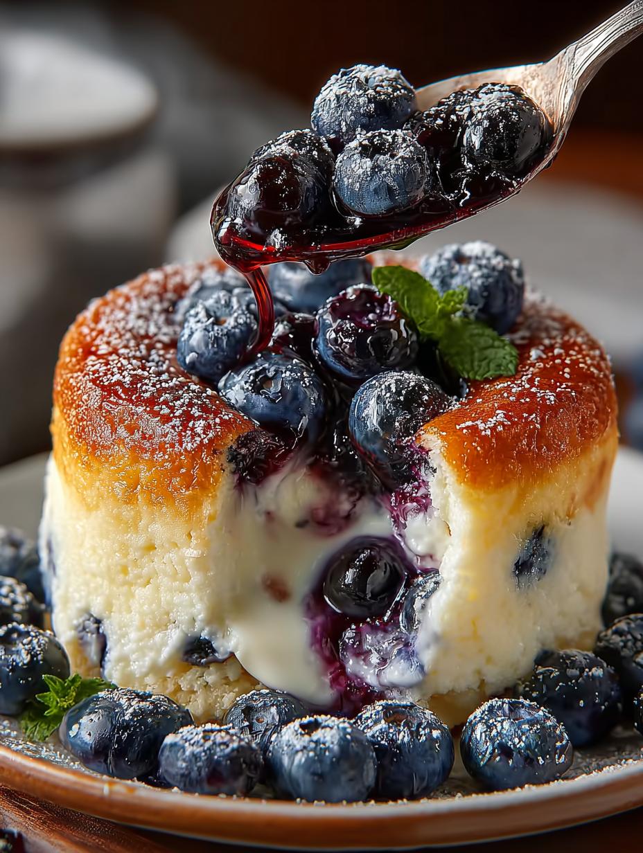 Baked Blueberry Cottage Cheese