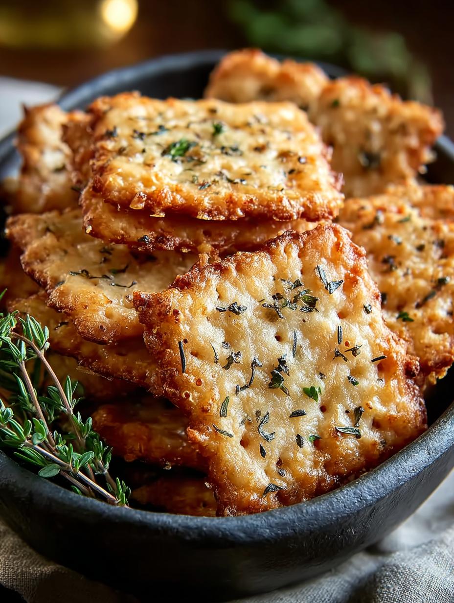 Cheddar Herb Crackers