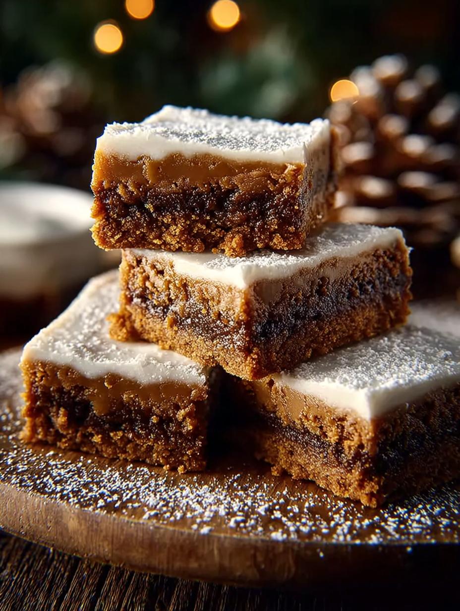 Chewy Gingerbread Bars