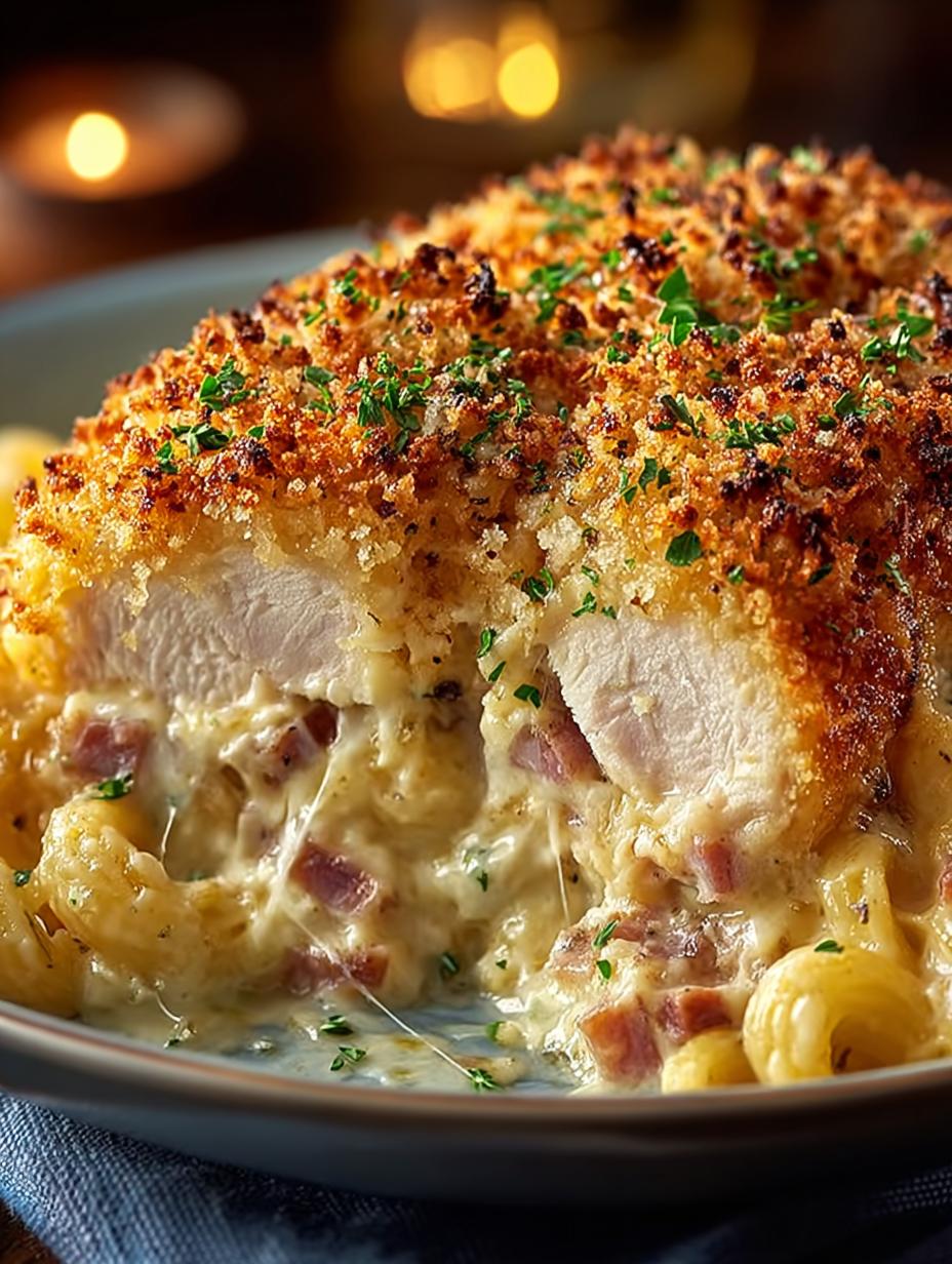 Delicious Chicken Cordon Bleu Casserole Recipe - Chicken Cordon Bleu Casserole - additional detail