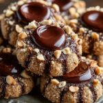 Chocolate Hazelnut Thumbprint Cookies