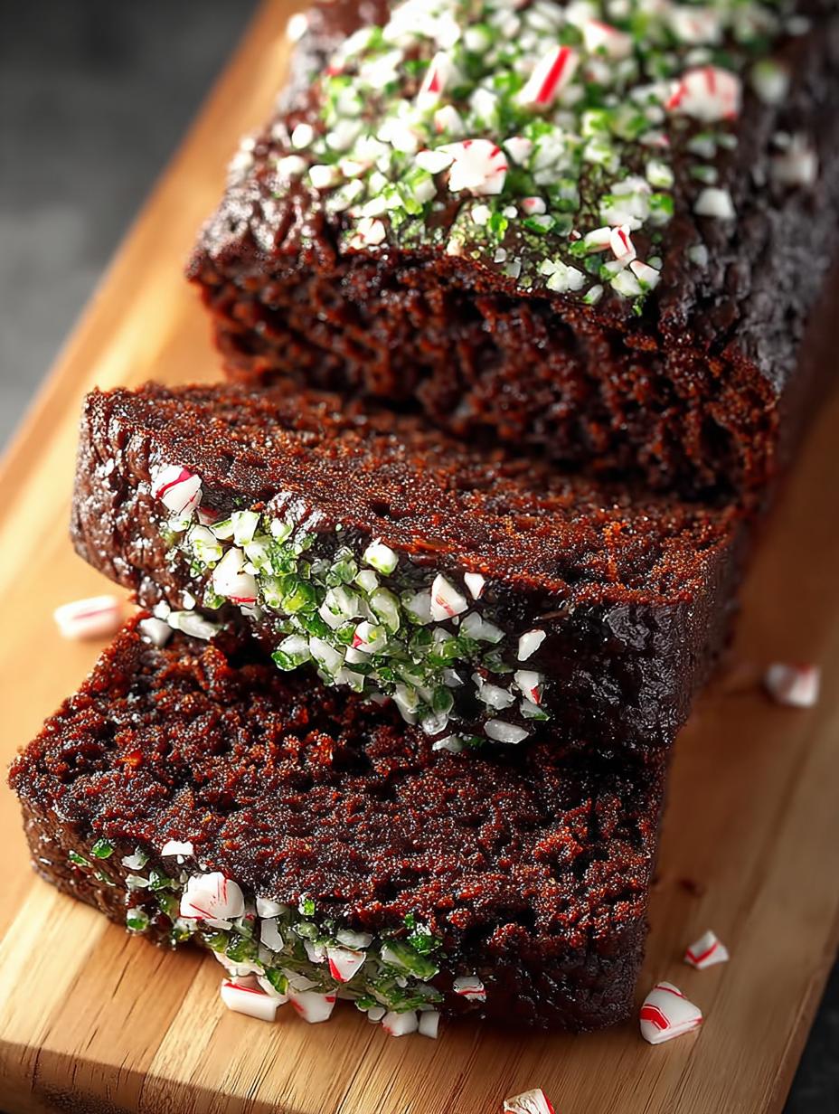 Chocolate Peppermint Zucchini Bread