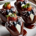 Chocolate Tuxedo Stuffed Dates