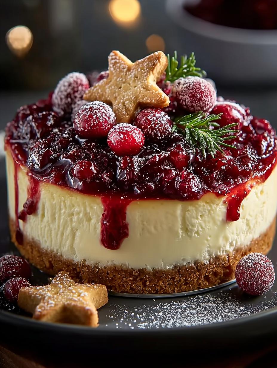 Christmas Cheesecake Cranberry Jam