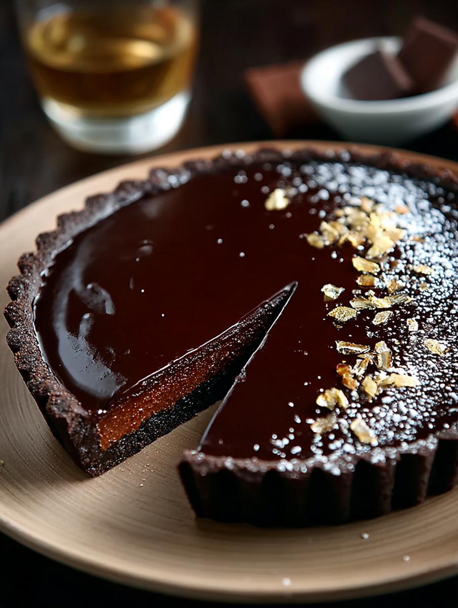Dark Chocolate Tart with