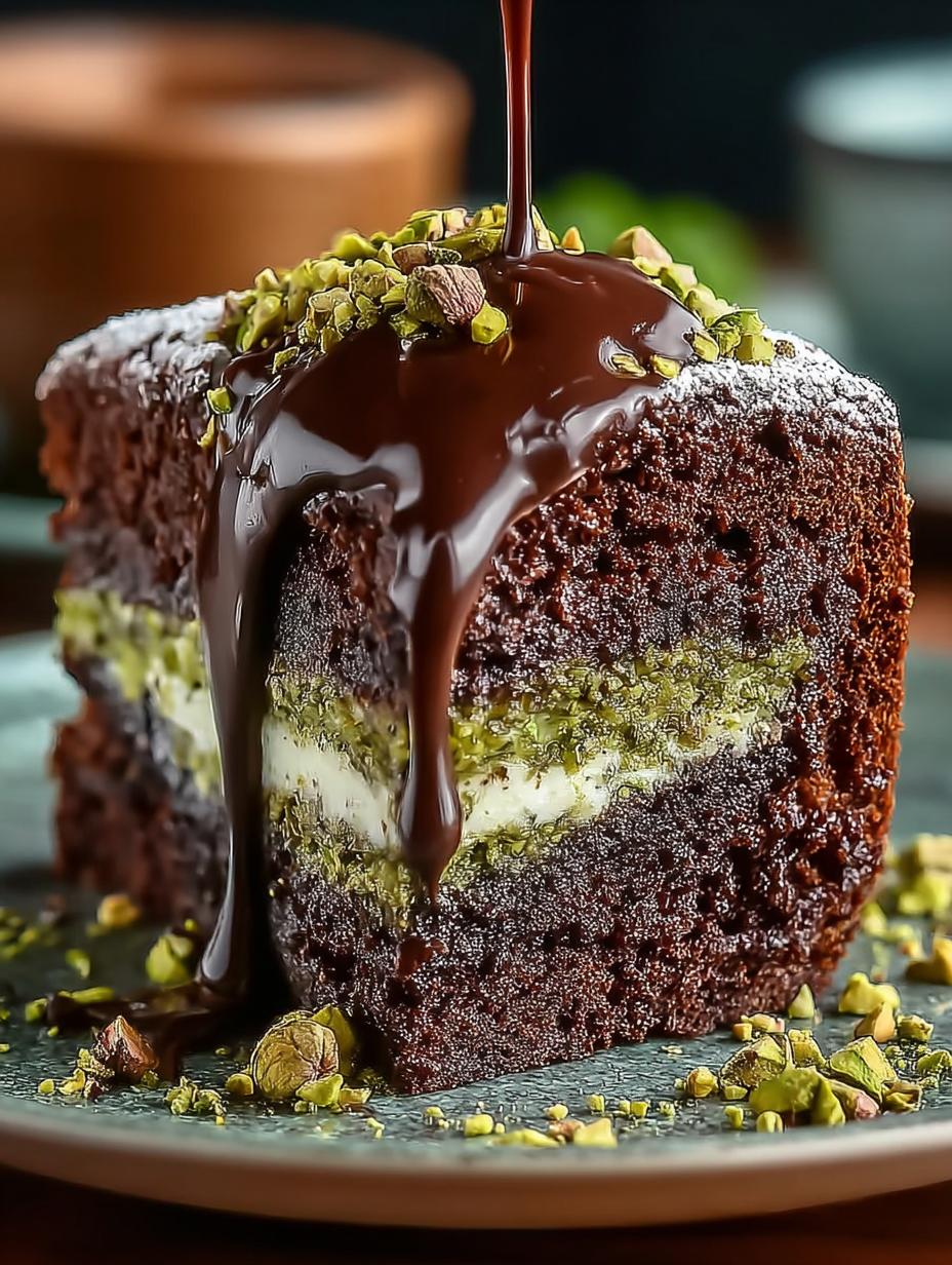 Delightful Dubai Chocolate Pistachio Cake Recipe - Dubai Chocolate Pistachio Cake - additional detail