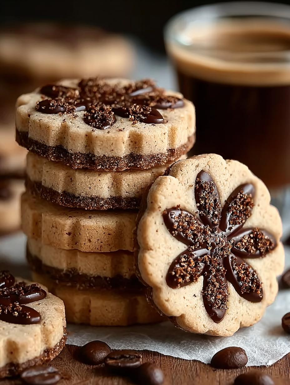 Espresso Shortbread Cookies: Buttery Bliss for Coffee Lovers - Espresso Shortbread Cookies - additional detail