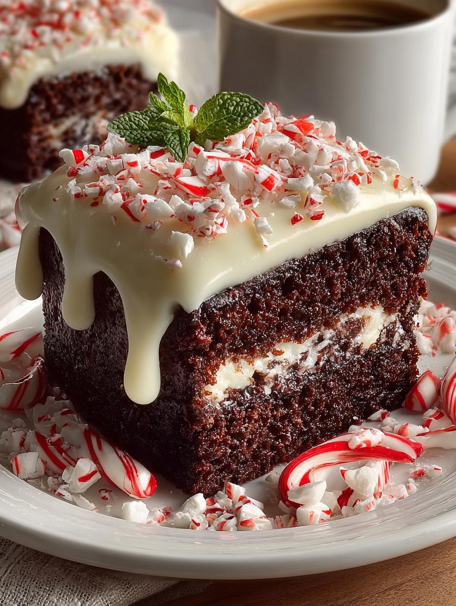 Festive Peppermint Mocha Cake: 7 Irresistible Layers - Festive Peppermint Mocha Cake - main visual representation