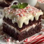 Festive Peppermint Mocha Cake