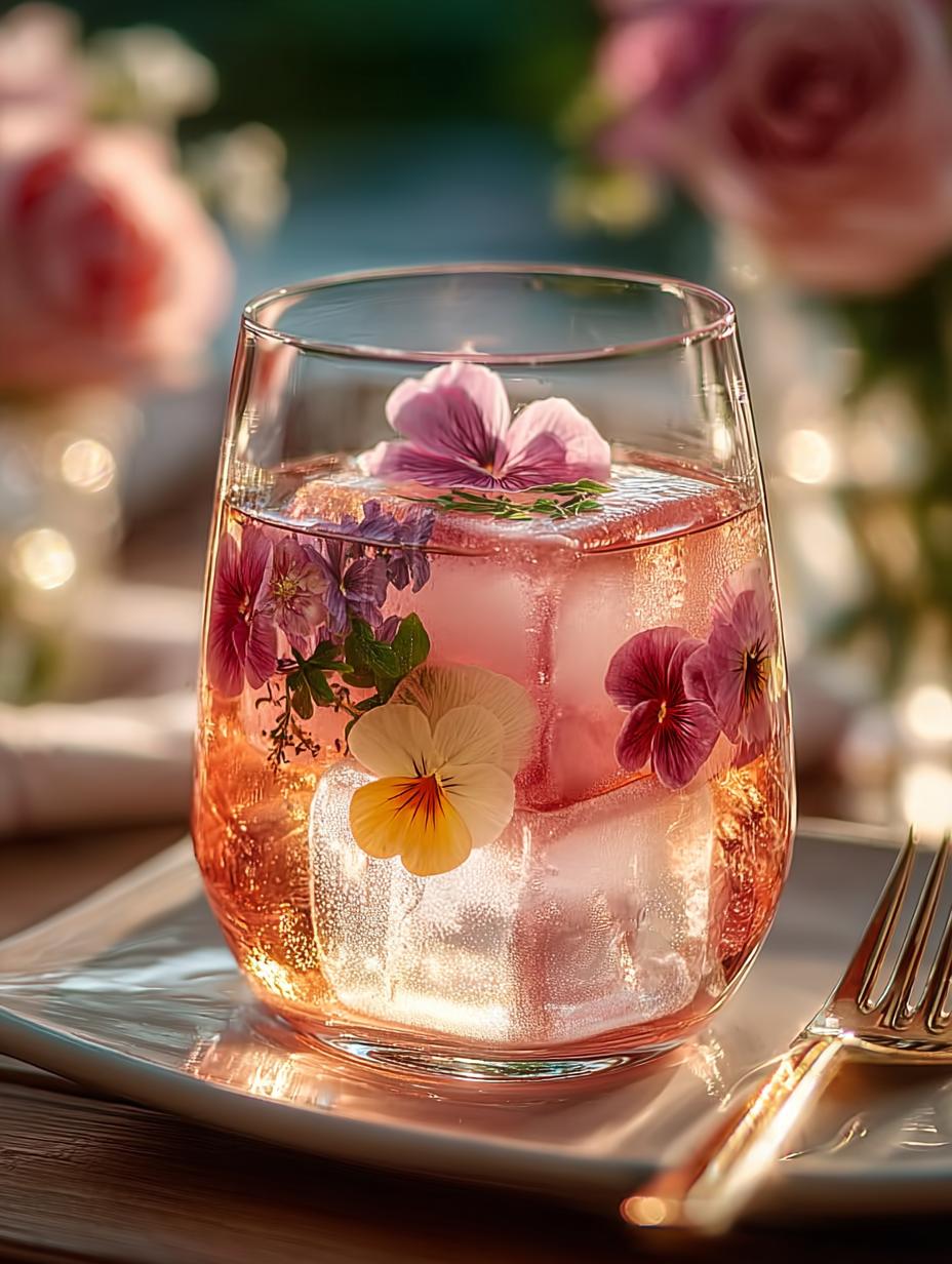 Floral Ice Cube Rose: 5-Minute Refreshing Cocktail Recipe - Floral Ice Cube Rose - additional detail