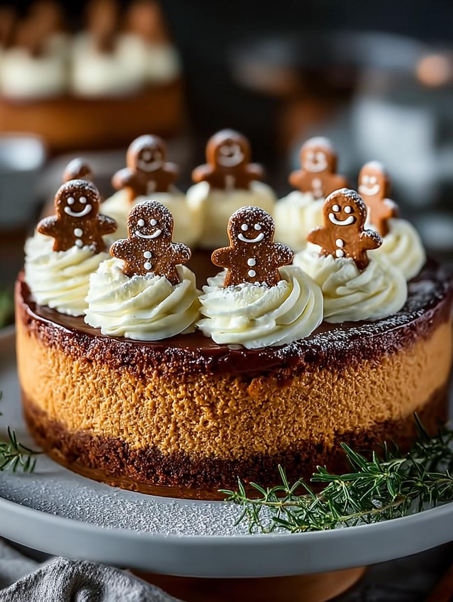 Delicious Gingerbread Cheesecake: 7 Steps to Festivity 4 Delicious Gingerbread Cheesecake: 7 Steps to Festivity - Gingerbread Cheesecake - main visual representation