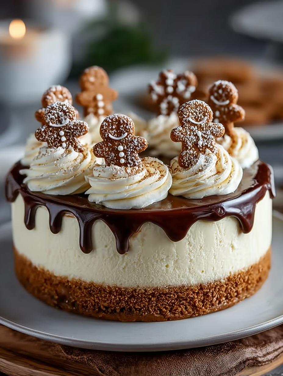 Delicious Gingerbread Cheesecake: 7 Steps to Festivity - Gingerbread Cheesecake - additional detail