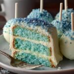 Glacier Blue Velvet Cake