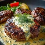 Hamburger Steak Creamy Dill