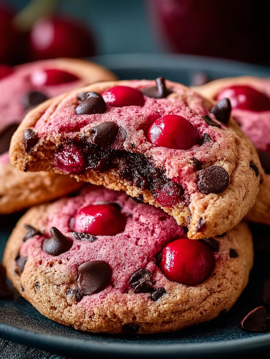 Delicious Maraschino Cherry Chocolate Chip Cookies - Maraschino Cherry Chocolate Chip - main visual representation