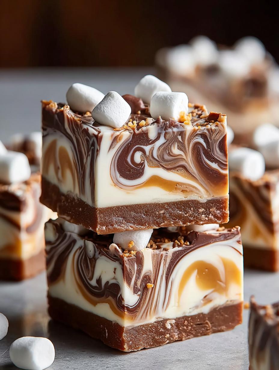 Marshmallow Swirl Fudge