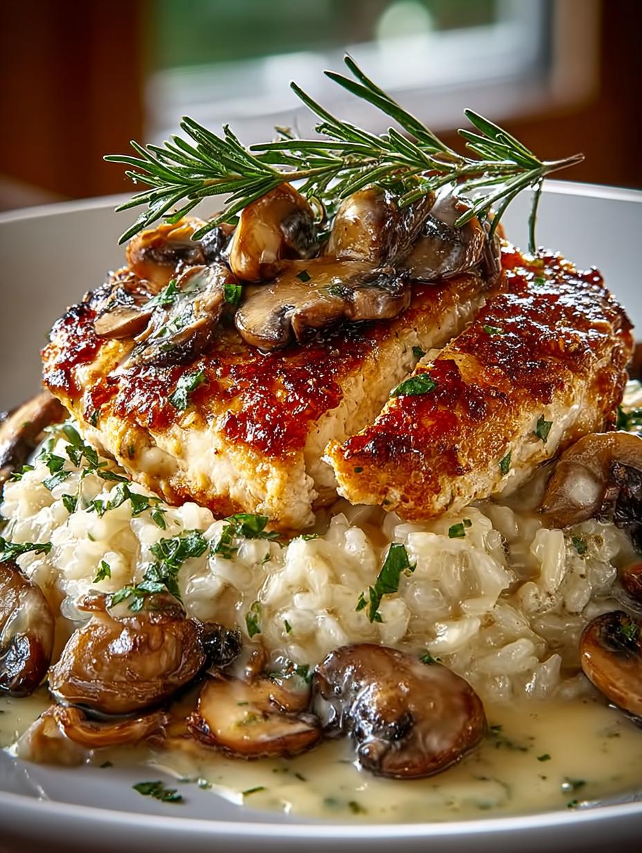 Mushroom Gruyere Chicken Rice: 10 Comforting Steps - Mushroom Gruyere Chicken Rice - main visual representation