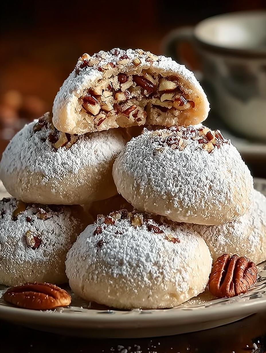Buttery Pecan Snowball Cookies for Melt-in-Your-Mouth Bliss 4 Buttery Pecan Snowball Cookies for Melt-in-Your-Mouth Bliss - Pecan Snowball Cookies - main visual representation