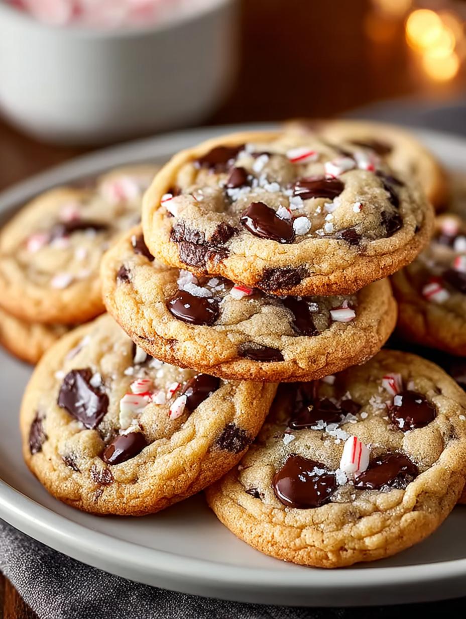Irresistible Peppermint Chocolate Chip Cookies for Christmas 4 Irresistible Peppermint Chocolate Chip Cookies for Christmas - Peppermint Chocolate Chip Cookies - main visual representation