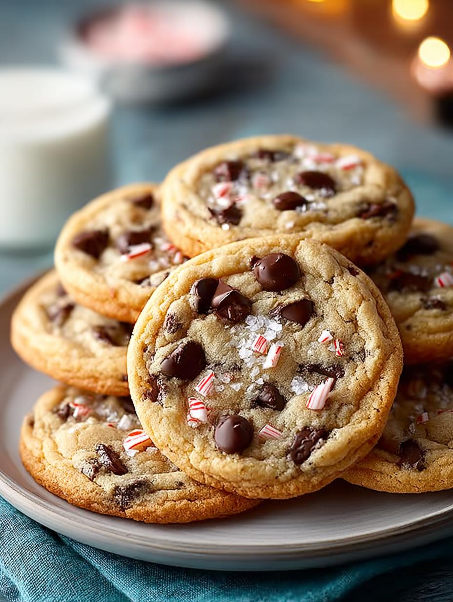 Irresistible Peppermint Chocolate Chip Cookies for Christmas 5 Irresistible Peppermint Chocolate Chip Cookies for Christmas - Peppermint Chocolate Chip Cookies - additional detail