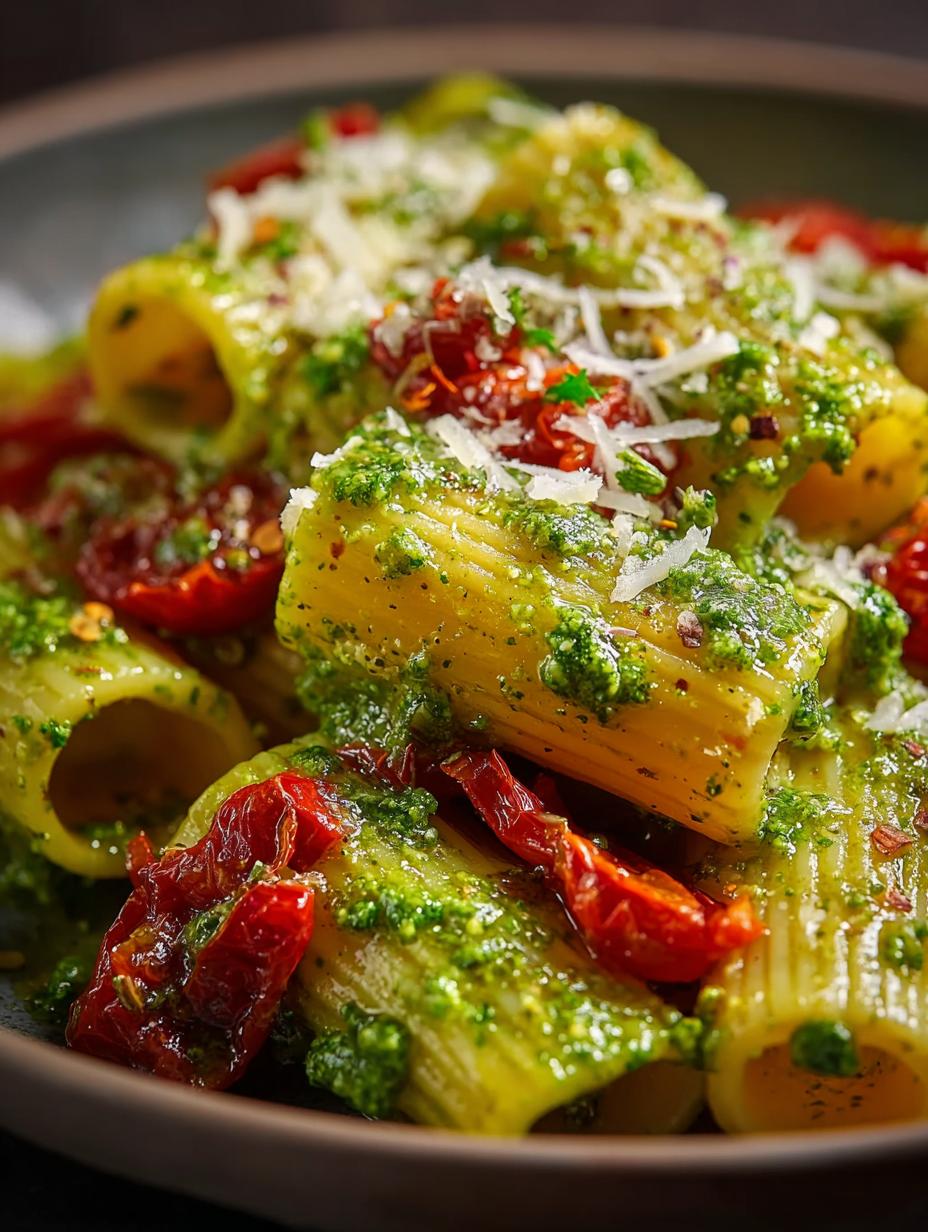 Pesto Rigatoni with Cherry: 5 Simple Steps to Delight - Pesto Rigatoni with Cherry - additional detail