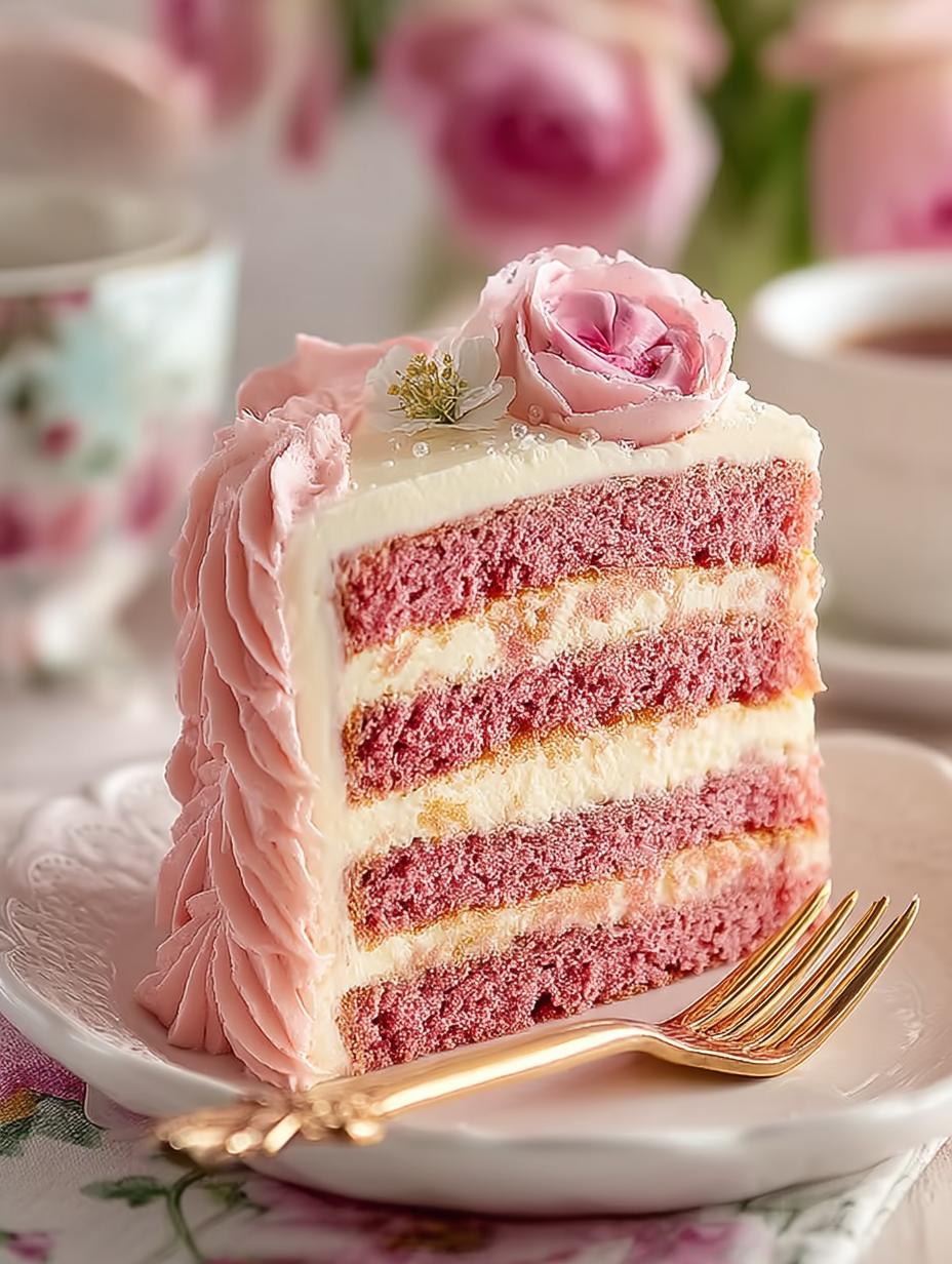 Delicious Pink Velvet Cake Recipe for Any Occasion 5 Delicious Pink Velvet Cake Recipe for Any Occasion - Pink Velvet Cake - additional detail