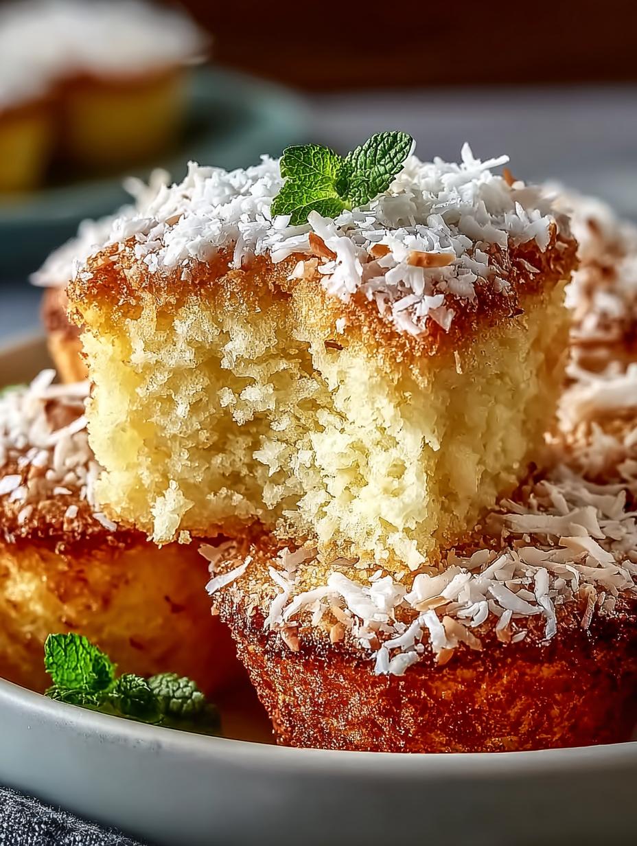Delicious Portuguese Coconut Cakes in 30 Minutes - Portuguese Coconut Cakes - main visual representation