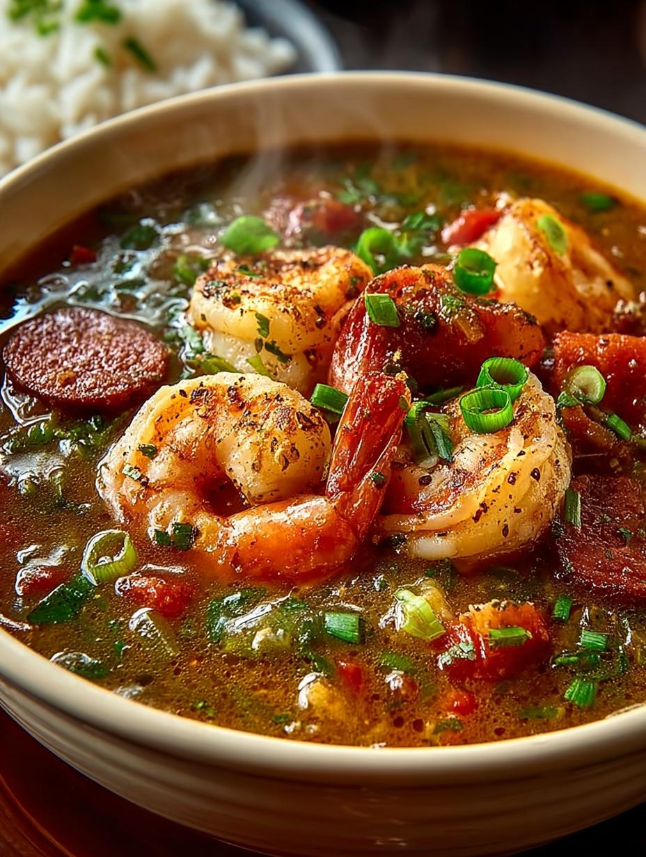 Pot Louisiana Gumbo with Chicken and Shrimp Delight - Pot Louisiana Gumbo with - main visual representation