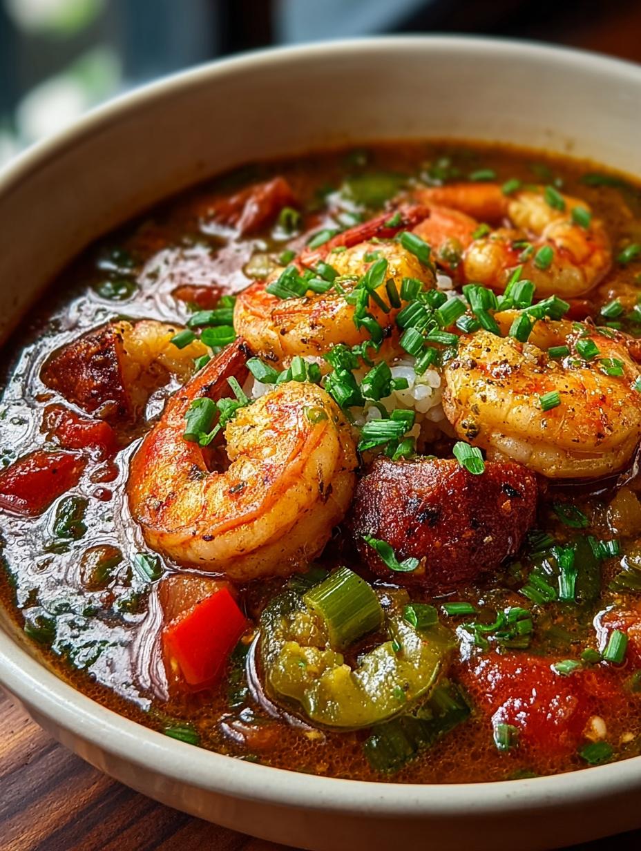 Pot Louisiana Gumbo with Chicken and Shrimp Delight - Pot Louisiana Gumbo with - additional detail