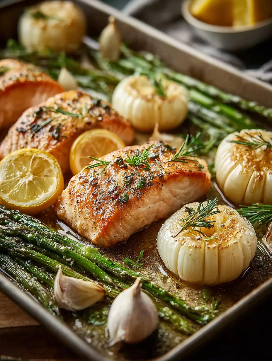 Sheet Pan Lemon Garlic Salmon: 10-Minute Delight - Sheet Pan Lemon Garlic - main visual representation