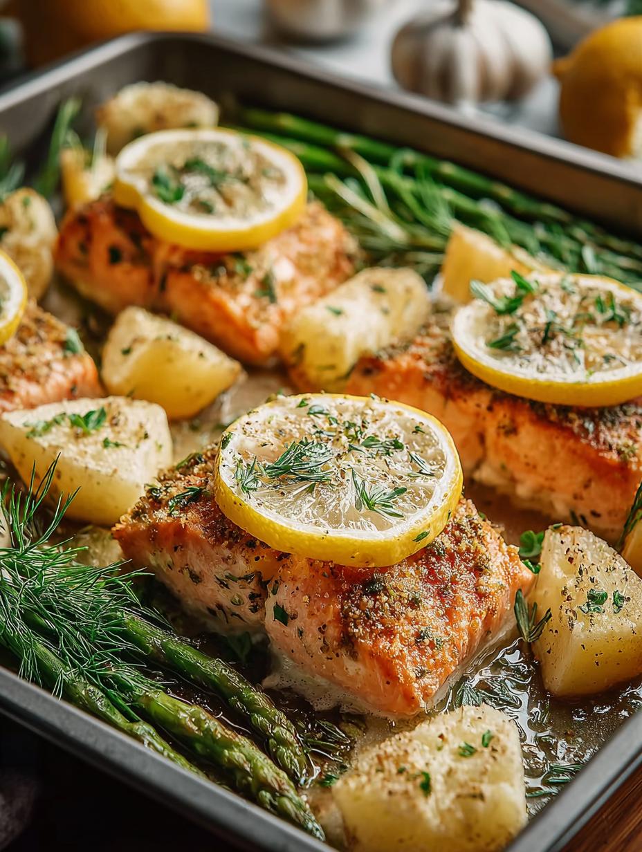 Sheet Pan Lemon Garlic Salmon: 10-Minute Delight - Sheet Pan Lemon Garlic - additional detail