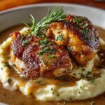 Smothered Chicken Thighs with