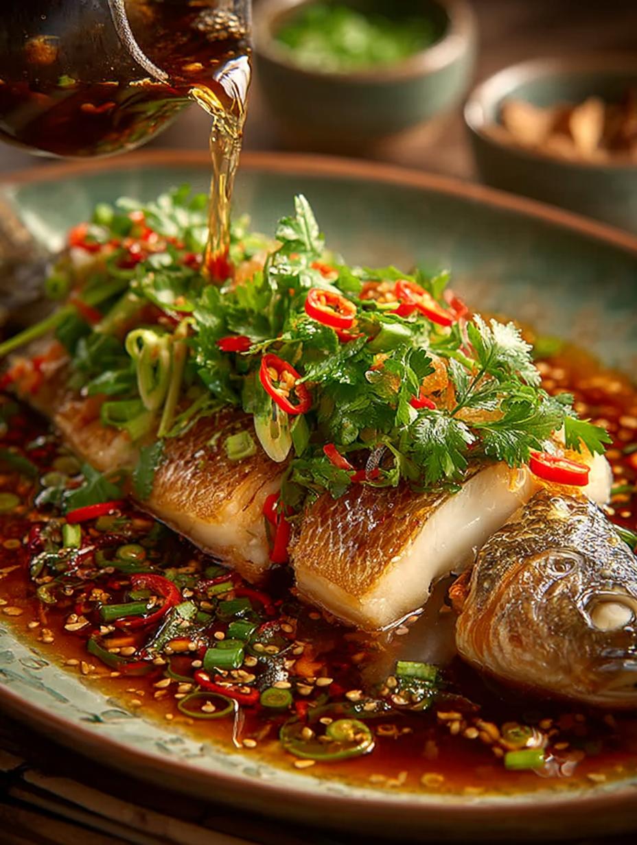 Steamed Whole Fish with Ginger: A Healthy Delight - Steamed Whole Fish with - additional detail