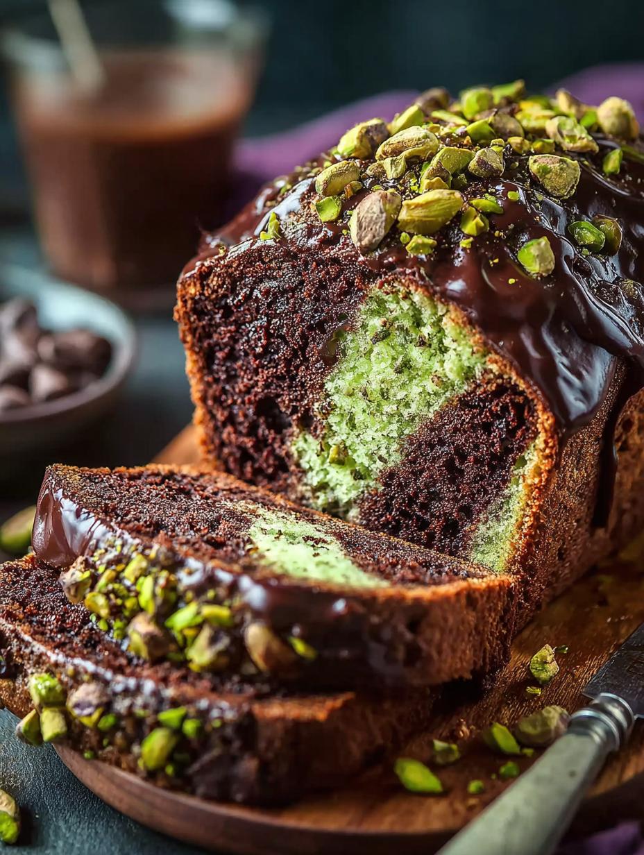 Triple Chocolate Pistachio Bread