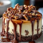 Turtle Fudge Brownie Cheesecake