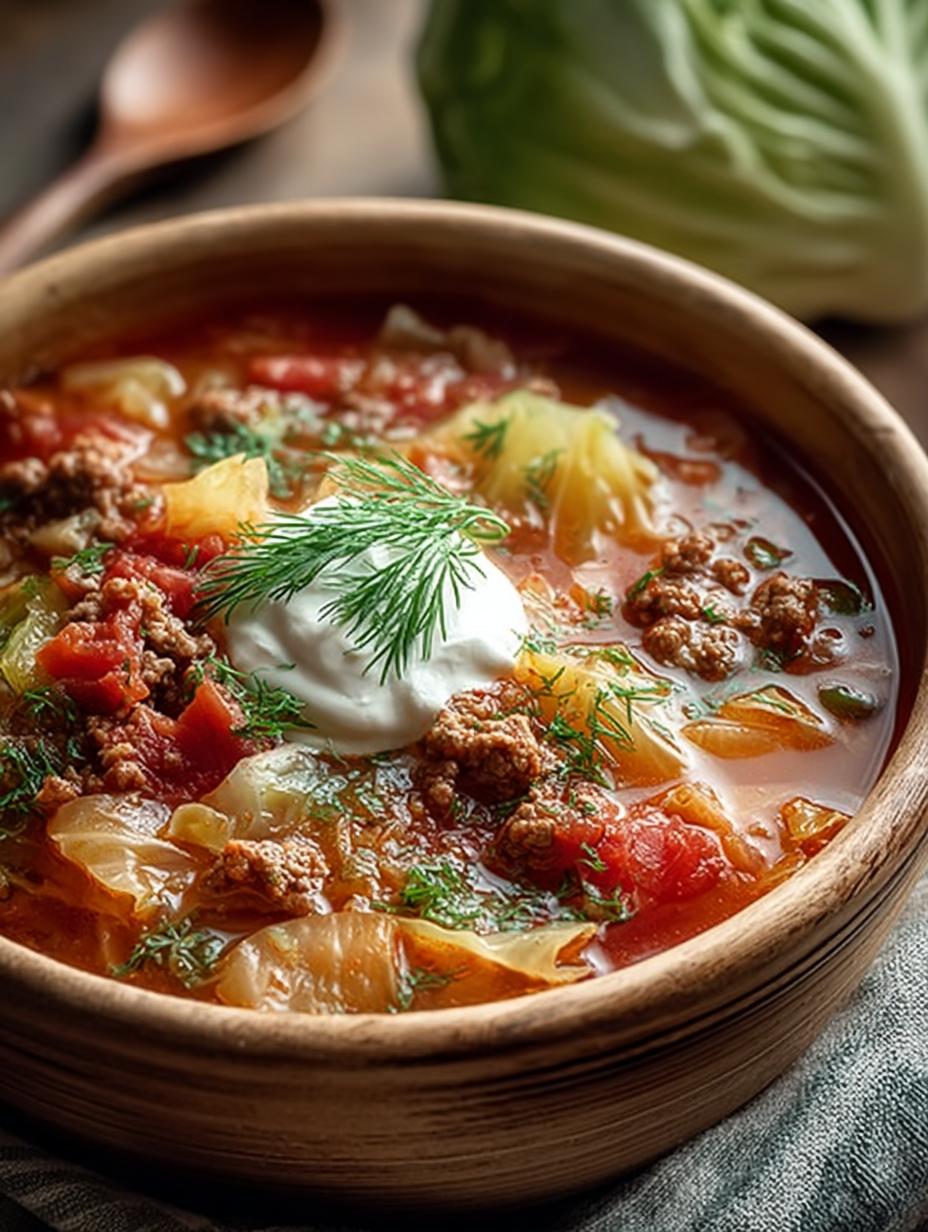 Quick Unstuffed Cabbage Roll Soup for Cozy Nights 4 Quick Unstuffed Cabbage Roll Soup for Cozy Nights - Unstuffed Cabbage Roll Soup - main visual representation