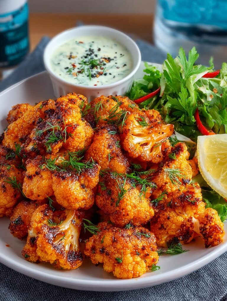 Vegan Buffalo Cauliflower Wings