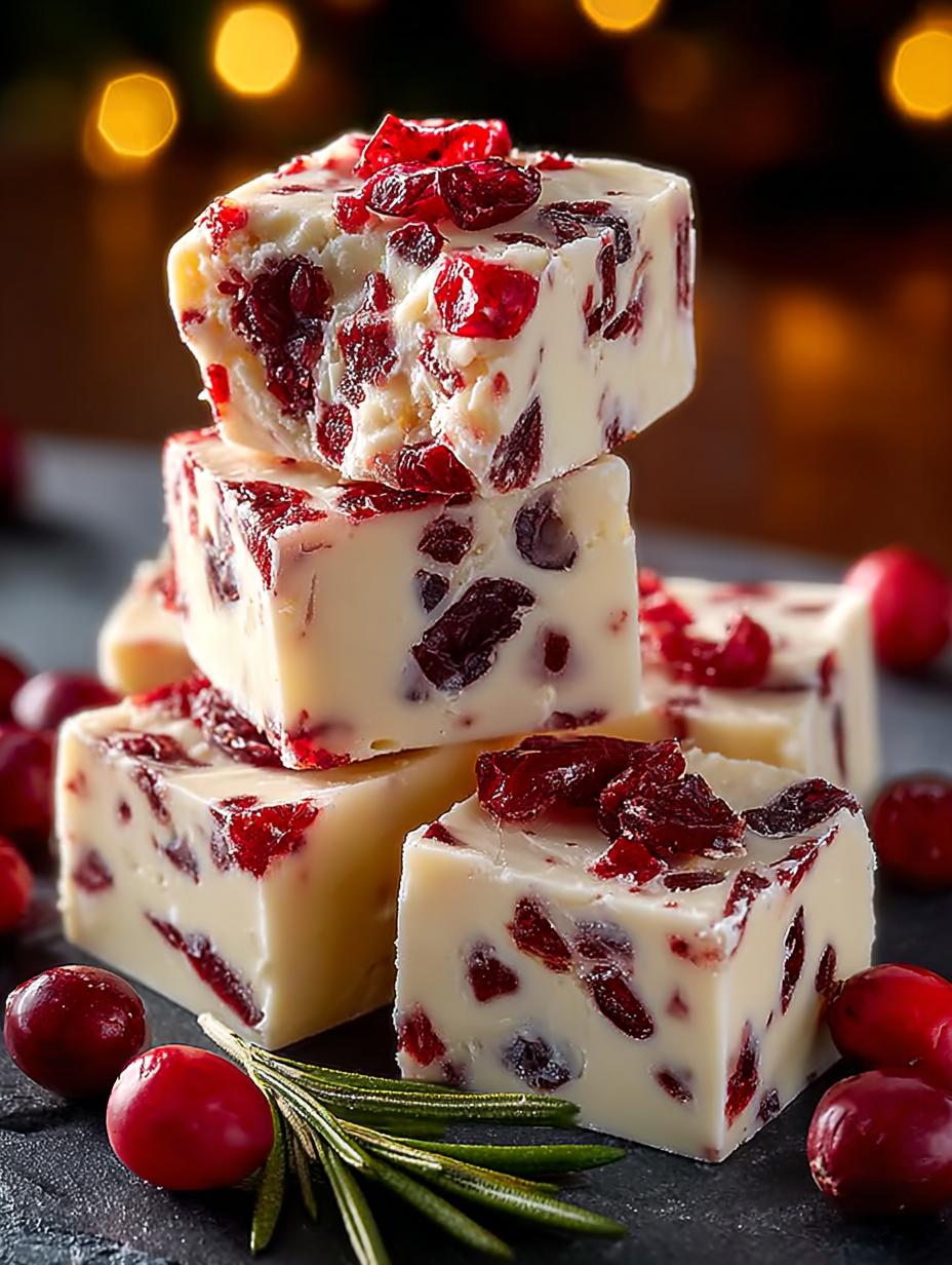 Delicious White Chocolate Cranberry Fudge Recipe 4 Delicious White Chocolate Cranberry Fudge Recipe - White Chocolate Cranberry Fudge - main visual representation