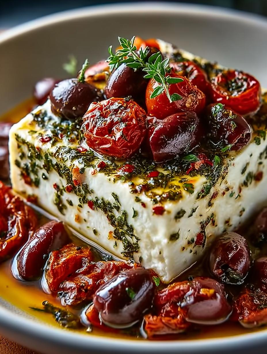 Baked Feta with Olives: 7 Savory Secrets to Delight - Baked Feta with Olives - additional detail