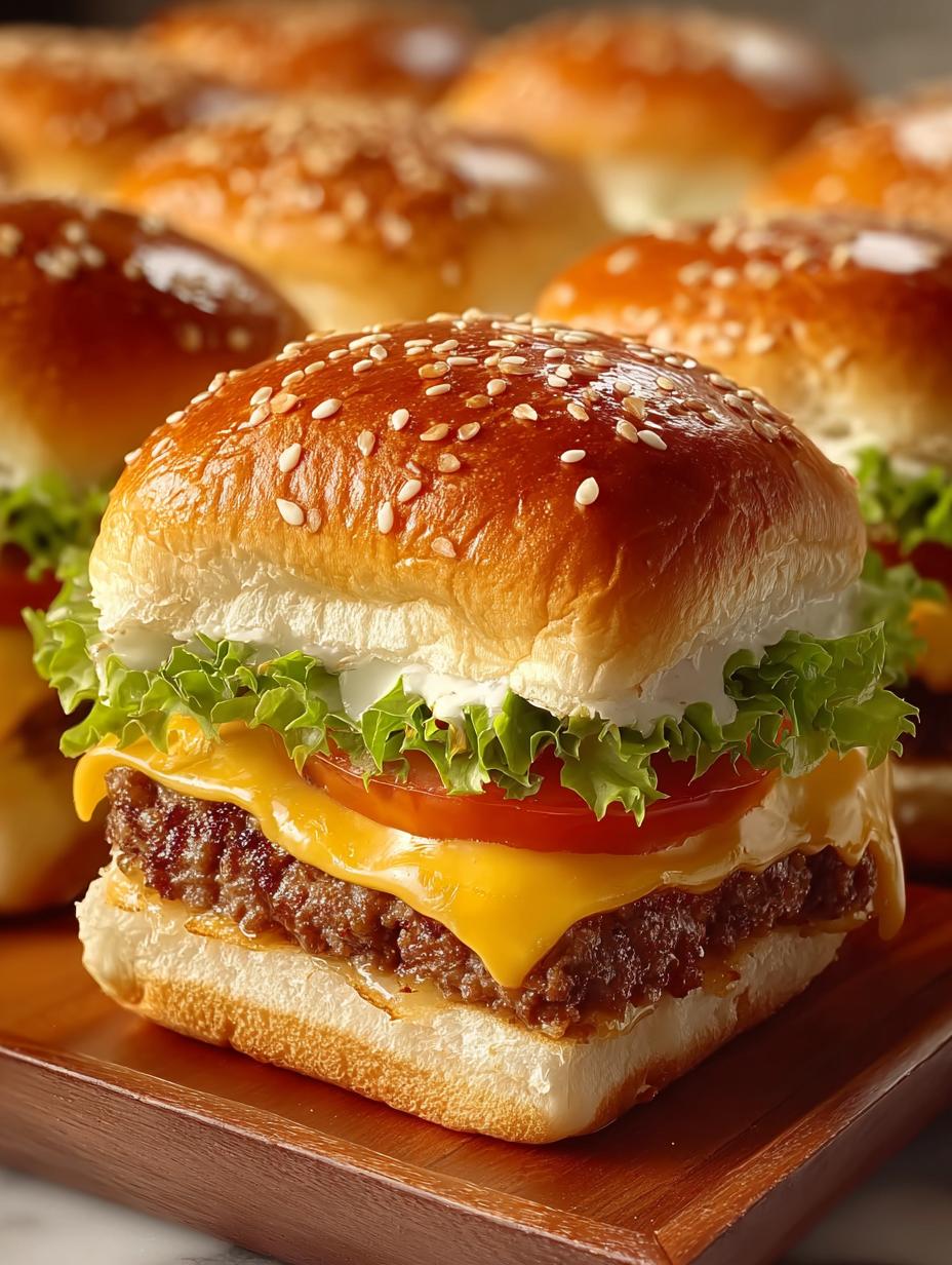 Big Mac Sliders: 12 Irresistible Mini Burger Delights 4 Big Mac Sliders: 12 Irresistible Mini Burger Delights - Big Mac Sliders - main visual representation